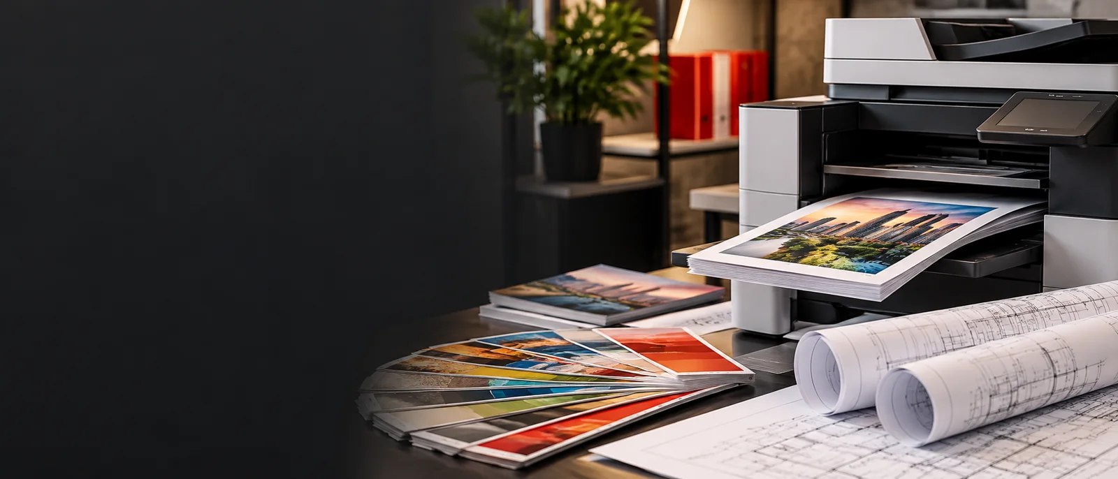 Commercial printing equipment and printed documents